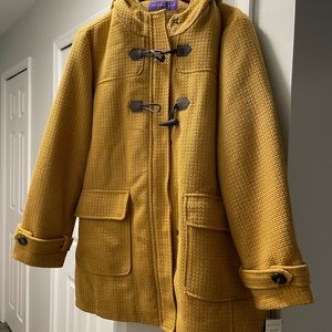 Madden Girl Yellow Toggle Pea Coat